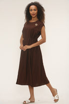 Gathered detail Dress (15251554533760)