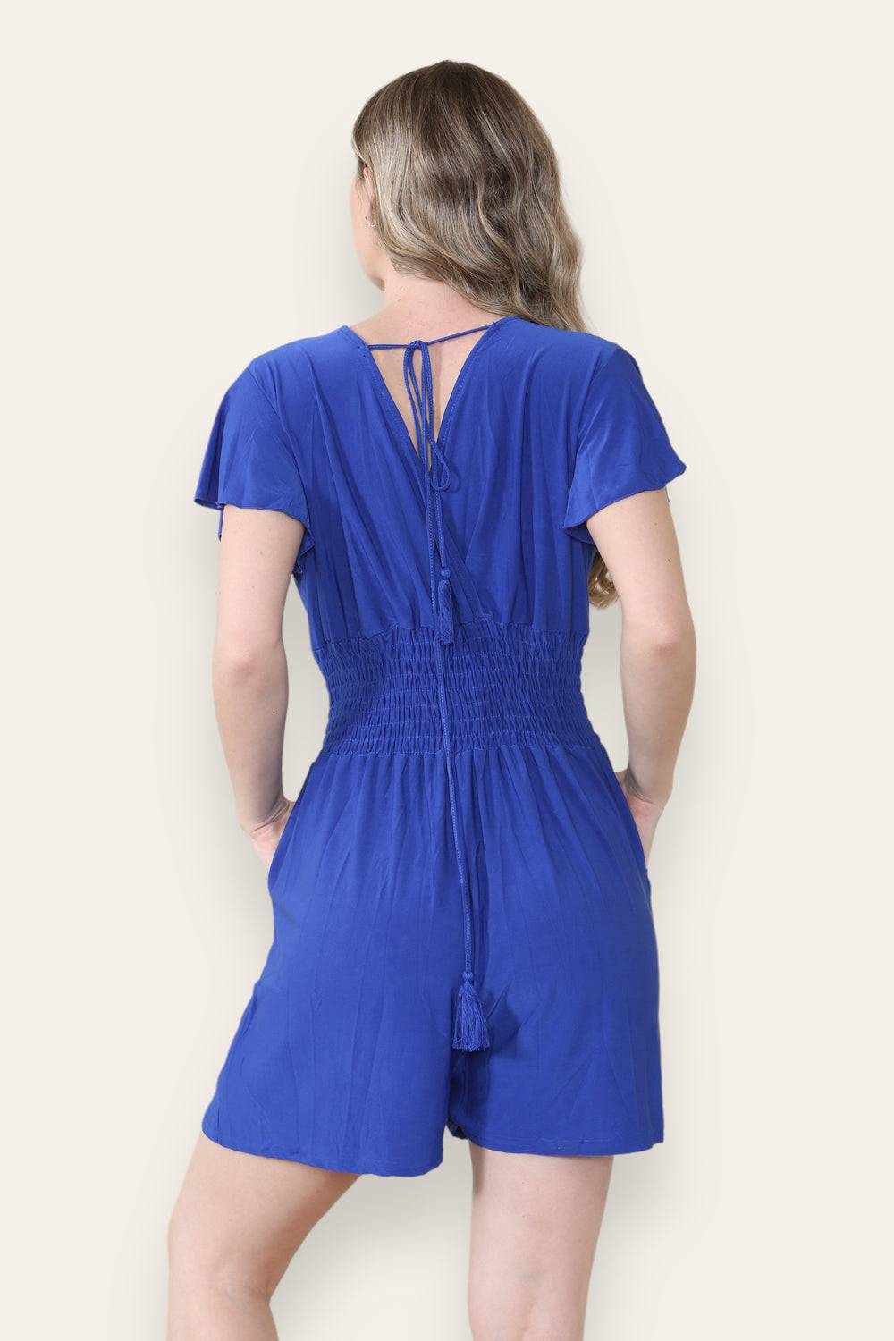 PLAIN GATHERED PLAYSUIT (MIXED COLOUR PACK) (8443787837688) (15122811093376)