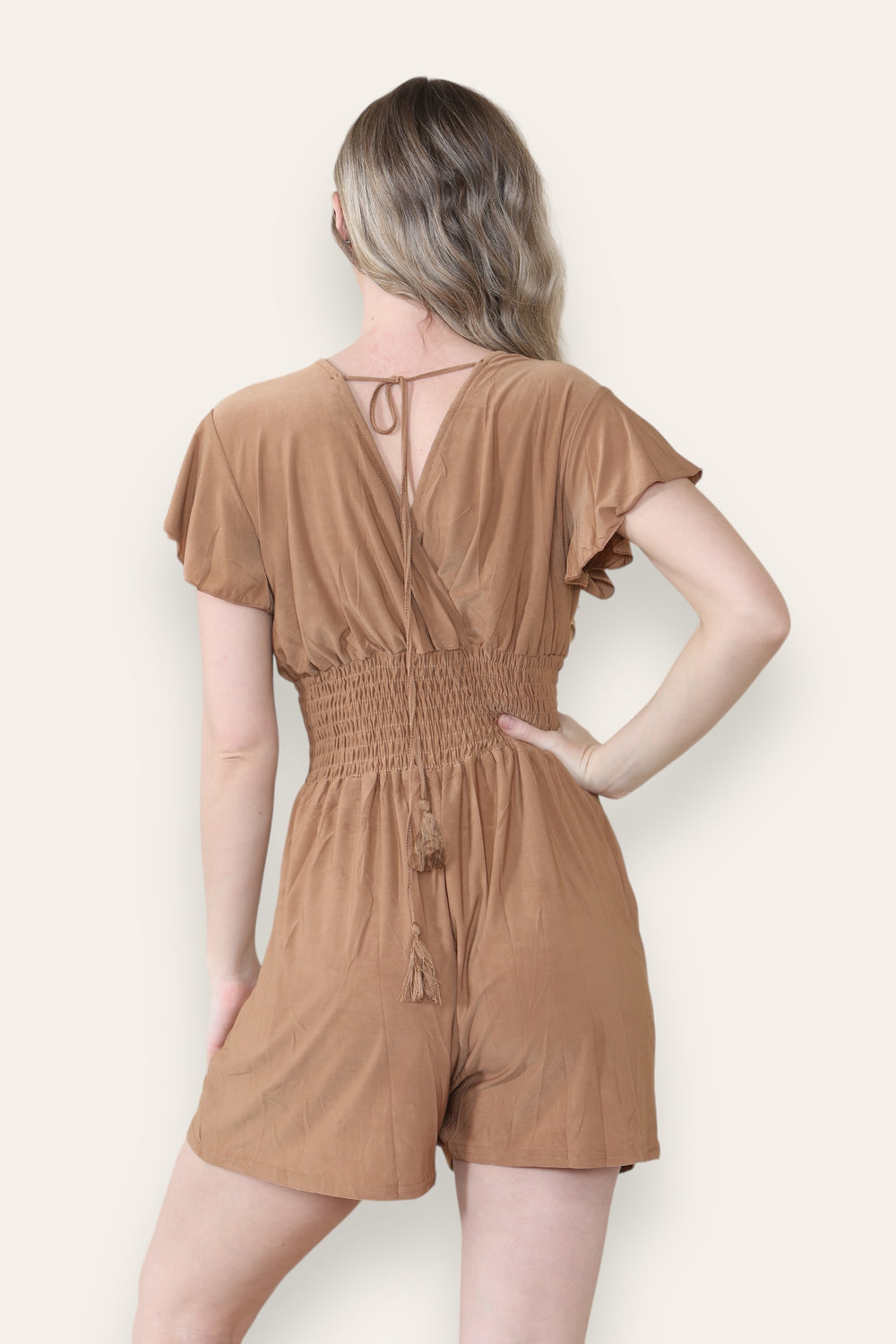 PLAIN GATHERED PLAYSUIT (MIXED COLOUR PACK) (8443787837688)
