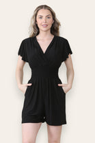 PLAIN GATHERED PLAYSUIT (MIXED COLOUR PACK) (8443787837688) (15122811093376)