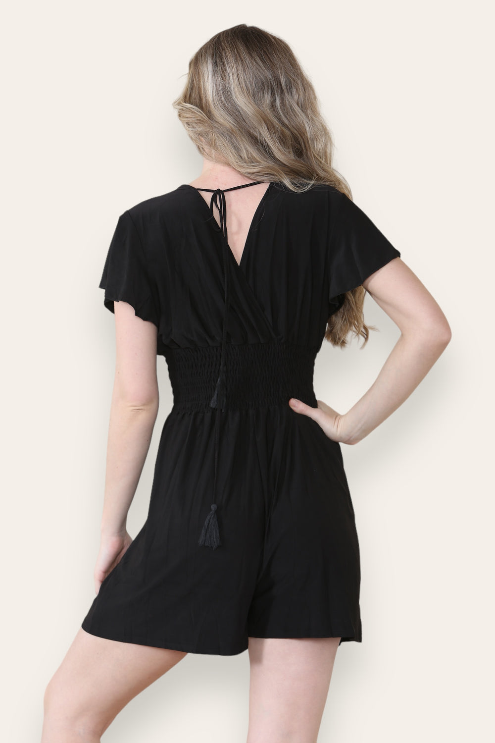 PLAIN GATHERED PLAYSUIT (MIXED COLOUR PACK) (8443787837688)