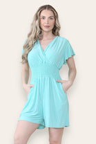 PLAIN GATHERED PLAYSUIT (MIXED COLOUR PACK) (8443787837688) (15122811093376)