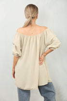 OFF THE SHOULDER OVERSIZED BOW BLOUSE (15130858291584)