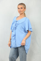 OVERSIZED RUFFLE BLOUSE (15135036342656)