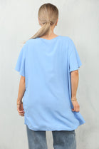 OVERSIZED RUFFLE BLOUSE (15135036342656)