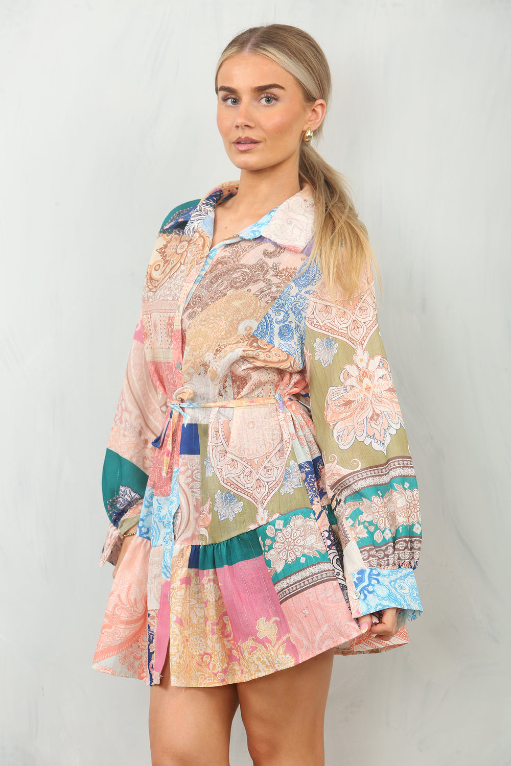 PRINTED MINI DRESS (15128893718912)