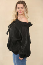 BOW FRILL BLOUSE (15084616745344)