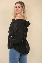 BOW FRILL BLOUSE (15084616745344)
