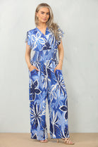 LEAF PRINT GATHERED JUMPSUIT (MIXED COLOUR PACK) (15095666672000)
