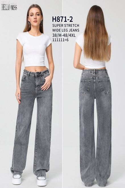 BIG SIZE DENIM JEANS (15076459413888)
