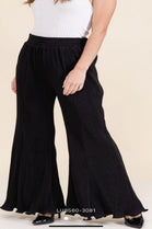 PLEATED FLARE TROUSER (15158027714944)