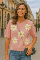 FLORAL 3D CAP SLEEVE JUMPER (15297108443520)