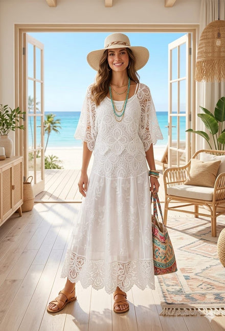 CROCHET PANNEL SKIRT