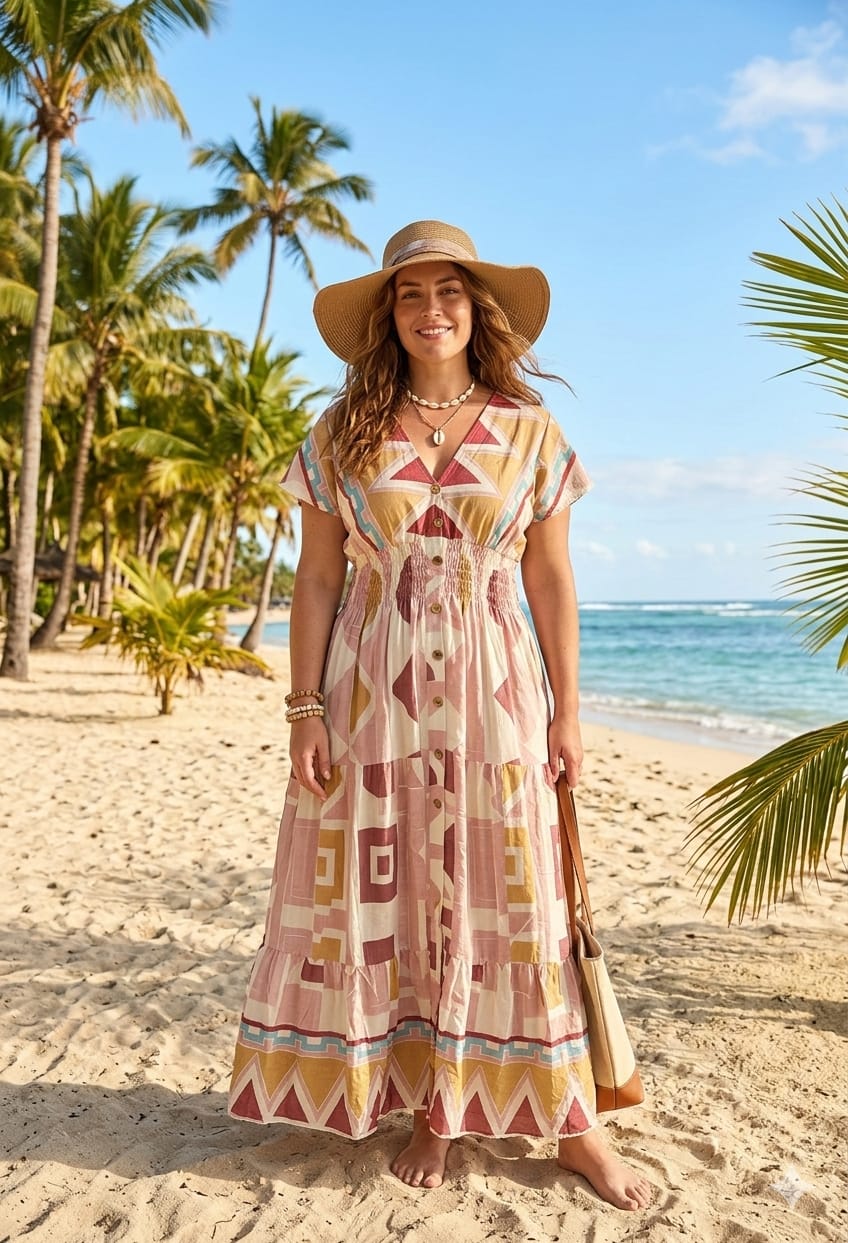 GEOMETRIC PRINT MAXI(MIXED COLOUR PACK)