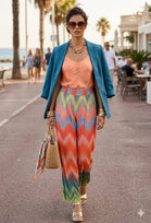 ZIG-ZAG PRINT PLEATED TROUSERS (MIXED COLOUR PACK)
