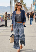 ZIG-ZAG PRINT PLEATED TROUSERS (MIXED COLOUR PACK)