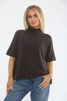 HIGHNECK PLAIN KNIT JUMPER (15368558576000)