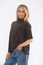 HIGHNECK PLAIN KNIT JUMPER (15368558576000)