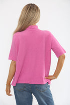 HIGHNECK PLAIN KNIT JUMPER (15368556478848)