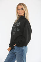 HALF ZIP NWEYORK SWEAT (15364358701440)