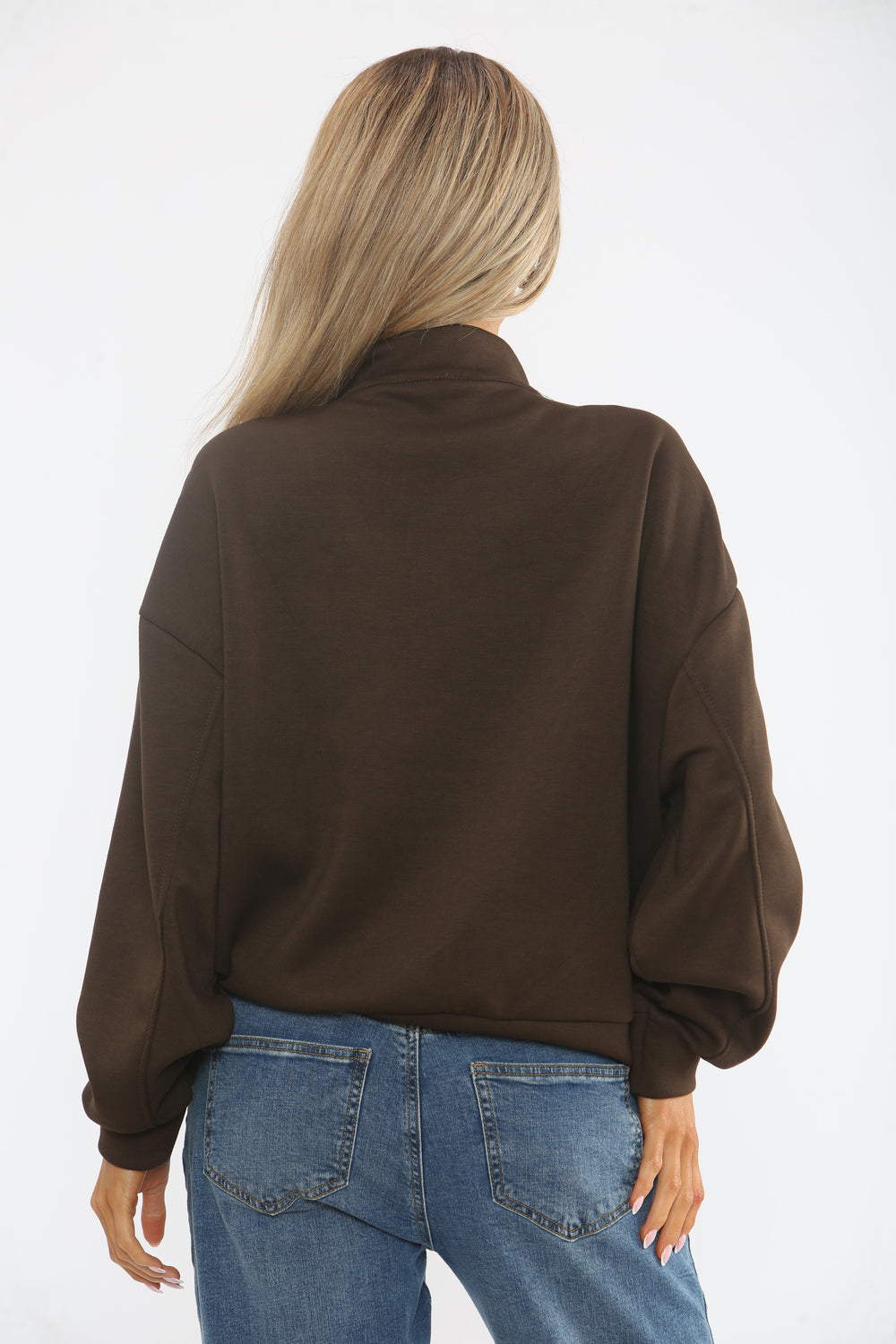 HALF ZIP NWEYORK SWEAT (15364360929664)