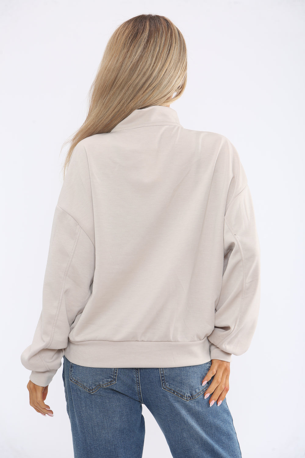 HALF ZIP NWEYORK SWEAT (15364357783936)