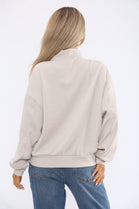 HALF ZIP NWEYORK SWEAT (15364357783936)