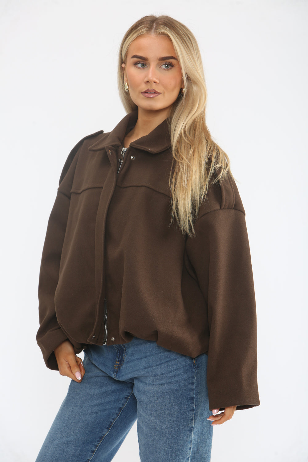 COLLARED BOXY ZIP-UP JACKET (15368301150592)