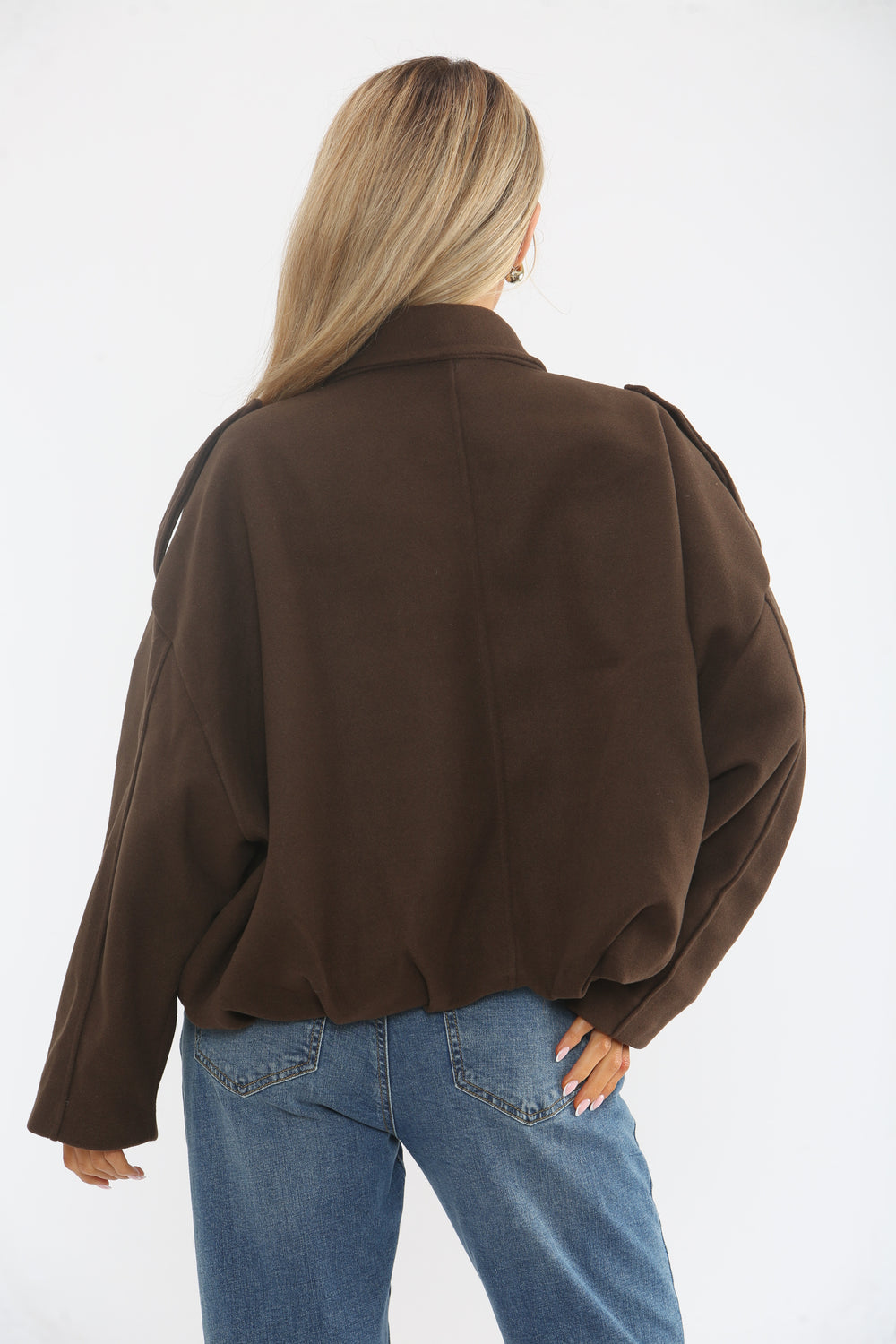 COLLARED BOXY ZIP-UP JACKET (15368301150592)