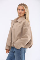 COLLARED BOXY ZIP-UP JACKET (15368300593536)