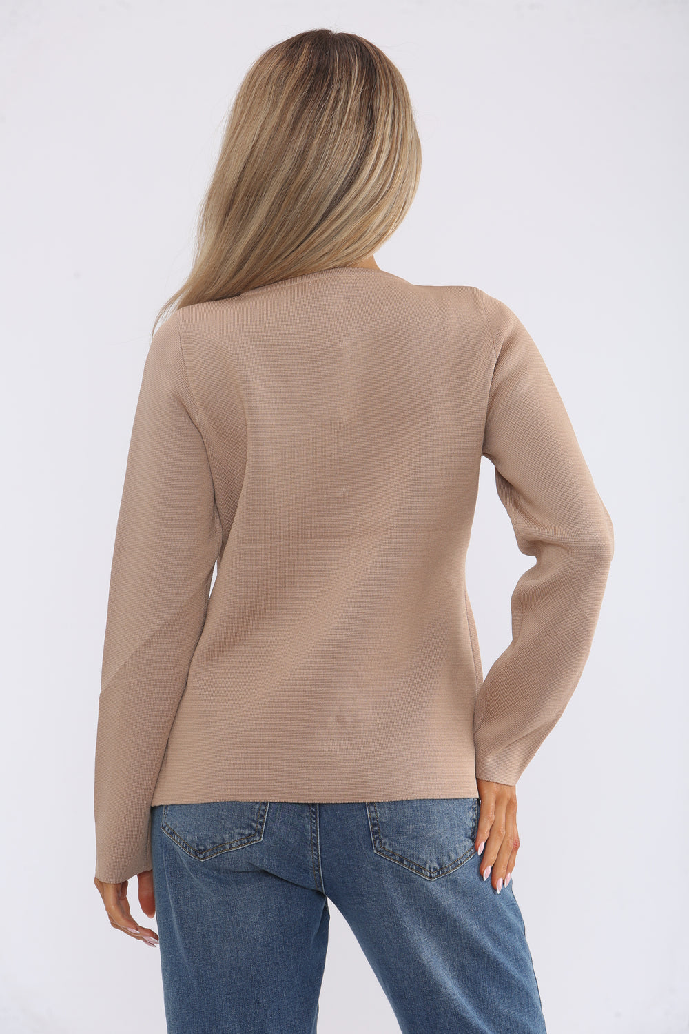 BUTTON DETAIL KNIT CARDIGAN (15368200126848)