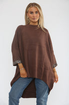 EMBELLISHED SLEEVE OVERSIZED JUMPER (15368175944064)