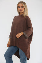 EMBELLISHED SLEEVE OVERSIZED JUMPER (15368175944064)