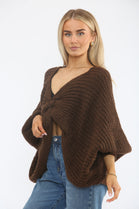 CHUNKY KNOT KNITTED CARDIGAN (15368217624960)