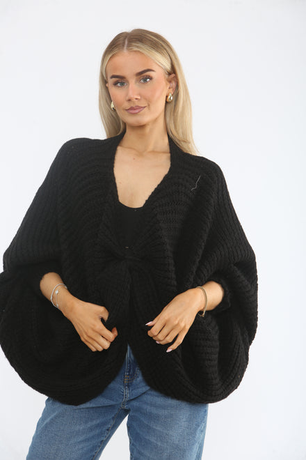 CHUNKY KNOT KNITTED CARDIGAN (15368222048640)