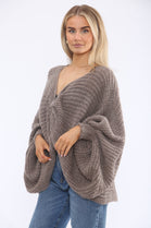 CHUNKY KNOT KNITTED CARDIGAN (15368218804608)
