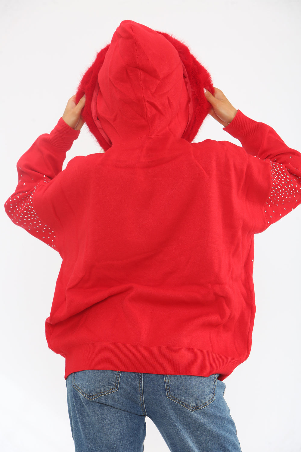 SEQUIN FURR HOODIE (15364441604480)