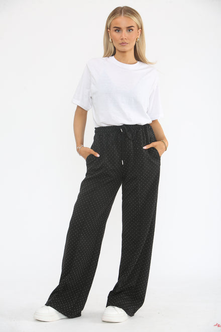 SEQUIN FLARE TROUSER (15364422992256)