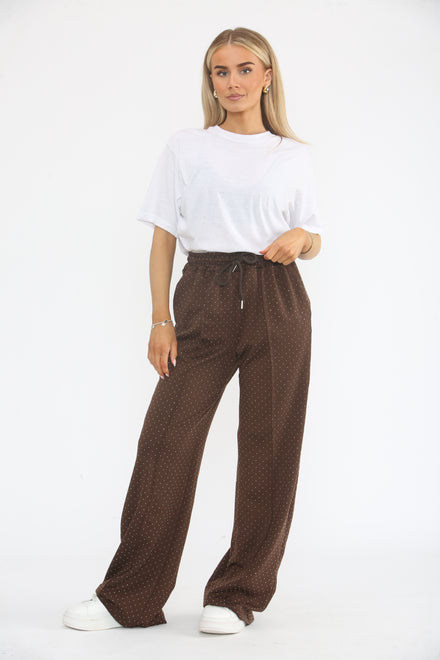 SEQUIN FLARE TROUSER (15364410147200)