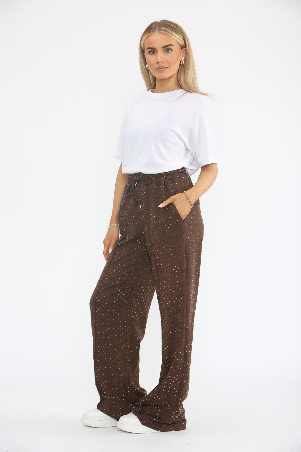 SEQUIN FLARE TROUSER (15364410147200)