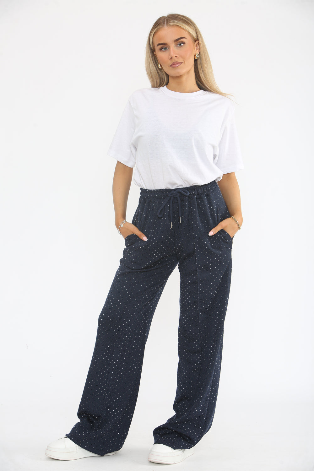 SEQUIN FLARE TROUSER (15364408508800)