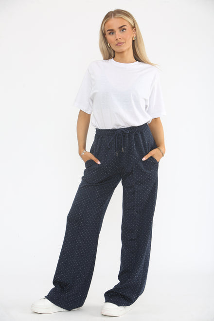 SEQUIN FLARE TROUSER (15364408508800)