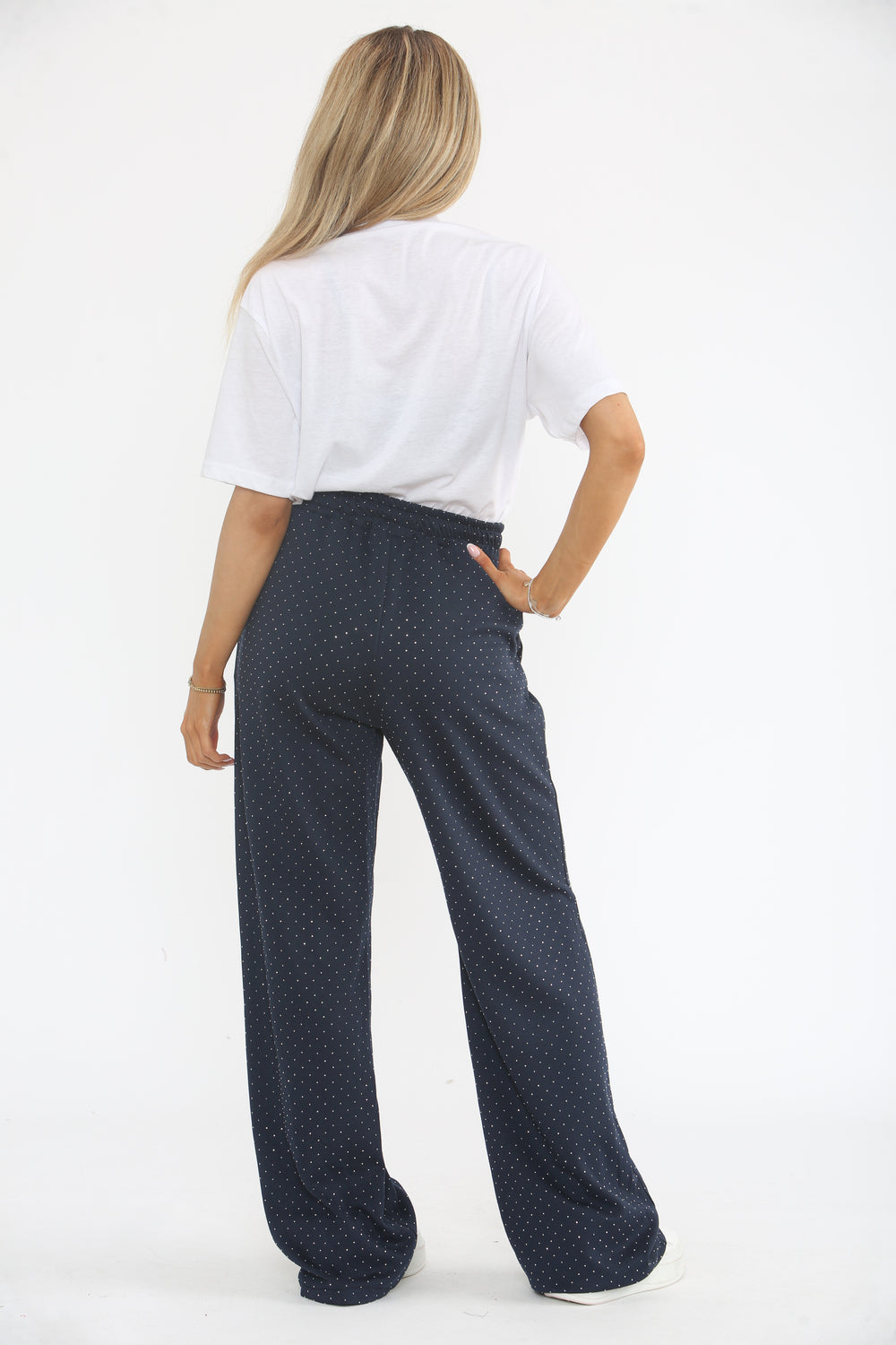 SEQUIN FLARE TROUSER (15364408508800)