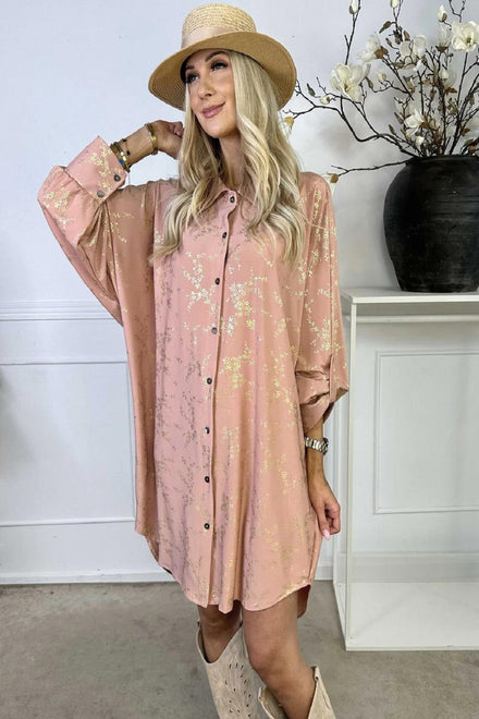 OVERSIZED GOLD PRINT SHIRT (MIXED COLOUR PACK) (15142405112192)