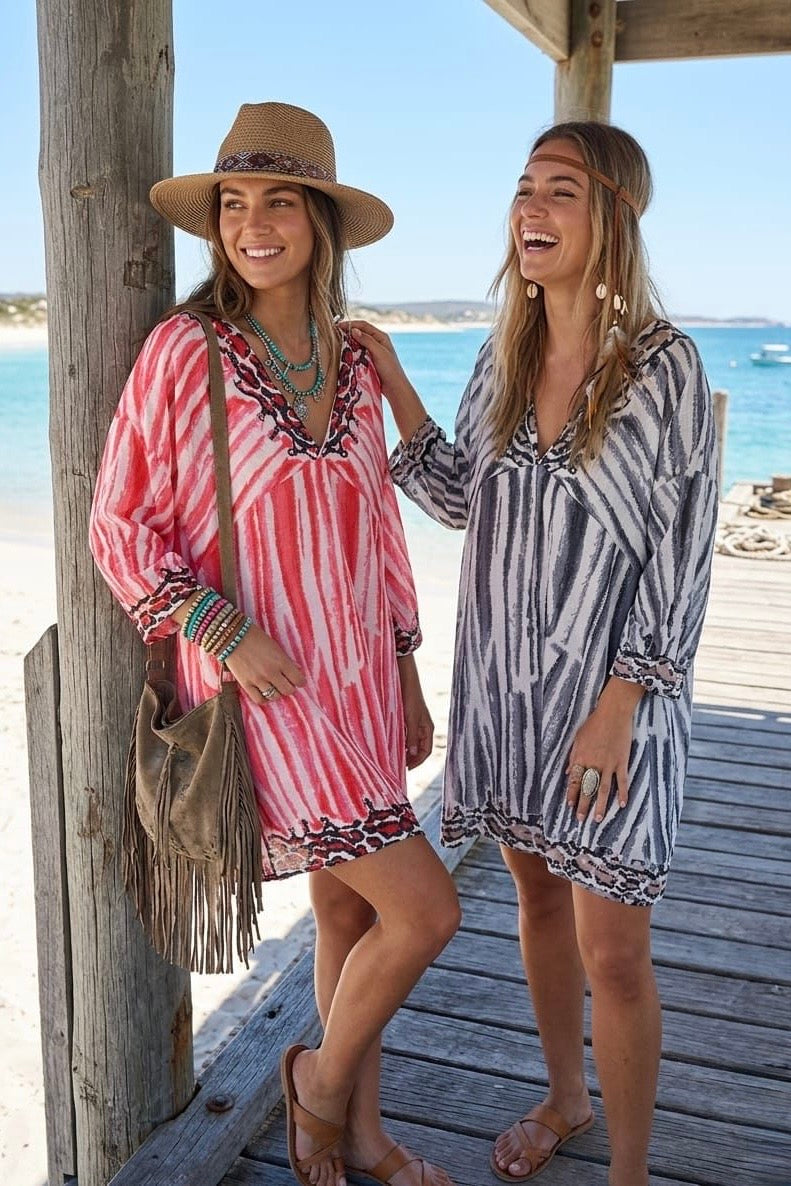 LEOPARD TIE DYE KAFTAN ( MIX COLOUR PACK )
