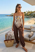DETACHABLE SCARF HAREM TROUSER