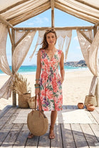 FLORAL V-NECK MIDI DRESS(MIXED COLOUR PACK)