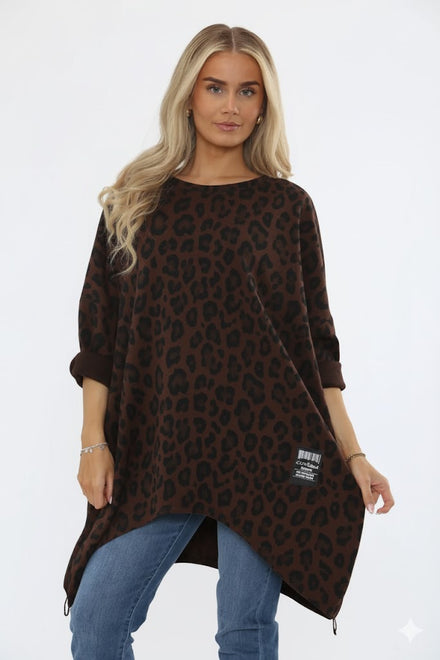ZIP DETAIL LEOPARD SWAET (15366977454464)