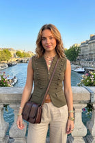 MILITARY STYLE WAIST COAT
