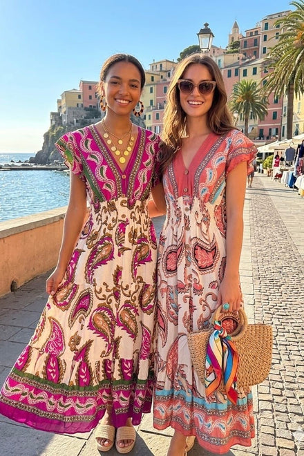 PAISLEY PRINT TIERED MAXI(MIXED COLOUR PACK)